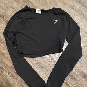 Gymshark cropped long sleeve workout top